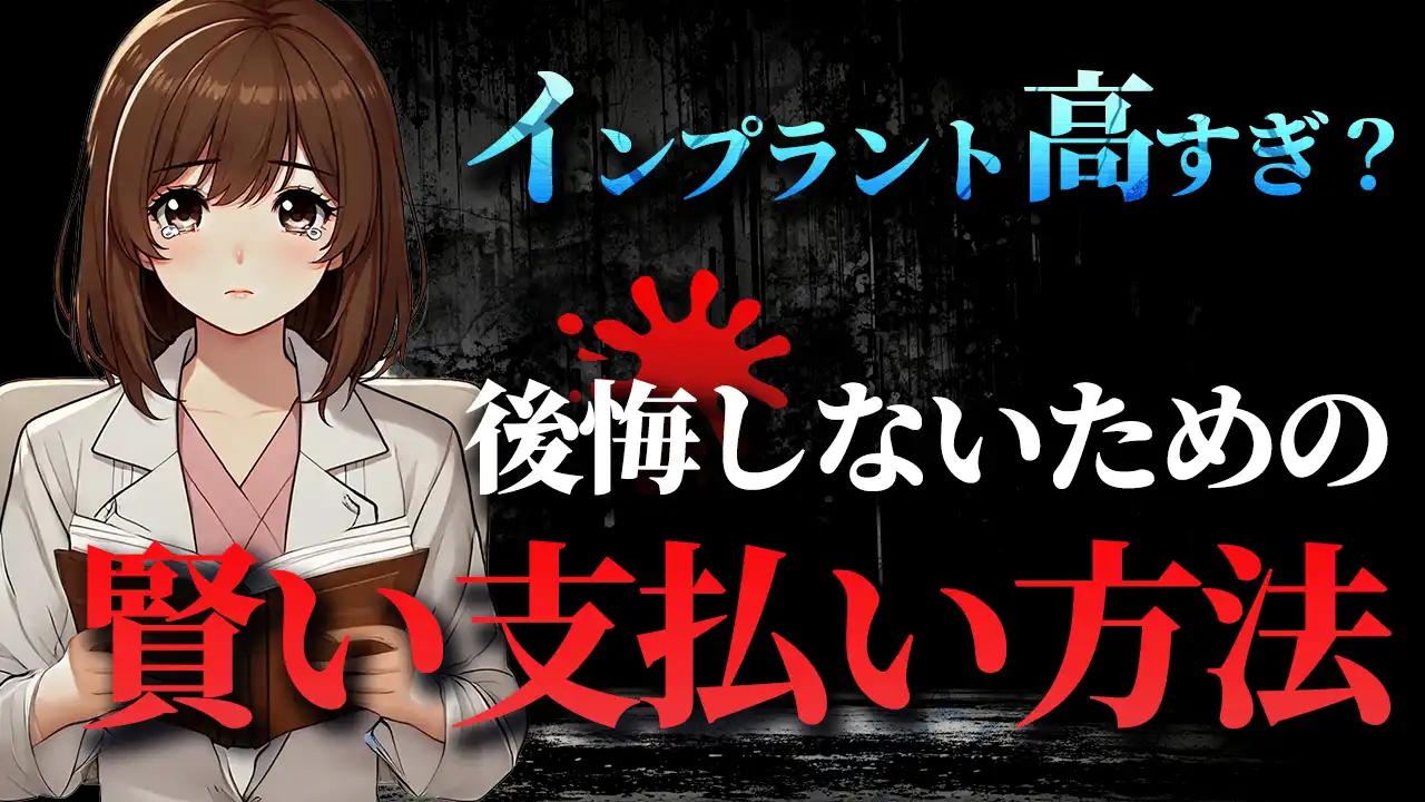 インプラントは高すぎる？後悔しないための費用相場と賢い支払い方法